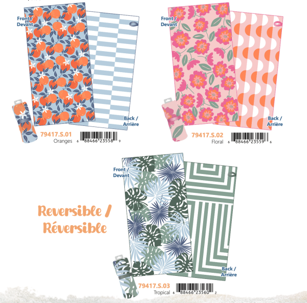 Super Absorbent Reversible Microfibre Beach Towel